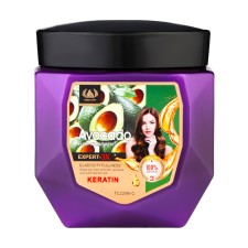 Hair mask, smoothness, moisture and softness, with avocado extract and keratin, 600 g