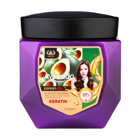 Hair mask, smoothness, moisture and softness, with avocado extract and keratin, 600 g