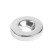 Magnet 15 mm with a hole, the color is nickel