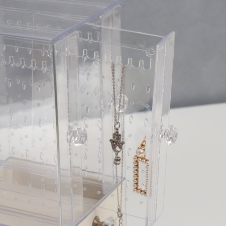 Casket for jewelry plastic "Column" 24.5x13x13.5 cm-5