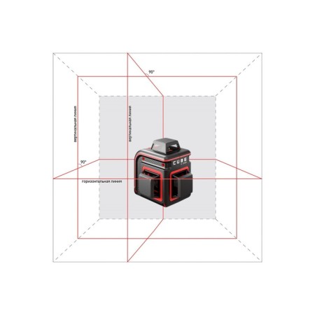Laser Laser ADA Cube 3-360 Professional Edition, up to 20 m, 3 rays, 635 nm, ± 0.3 mm/m-2