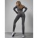 Sports suit female, size 44, dark gray color