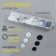 A set of buttons, 4 punctures, d = 12.5 / 15 / 17.5 mm, 80 ± 4 pcs, in a container, black / white color