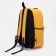 School backpack on lightning from textiles, 3 pockets, yellow color