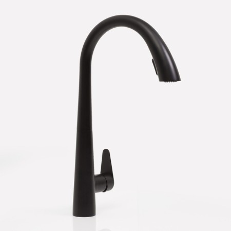 Kitchen mixer Wasserkraft A8667, single -leaf, sliding spout, black-2
