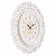 Watch wall interior "lace", silent, d-47 cm, white and gold, aa