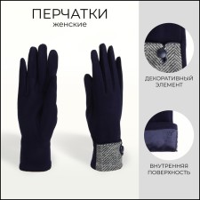 Gloves are female, dimensionless, without insulation, blue color