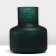 Vase for Florentine flowers from green glass 24 x 21 x 21 cm