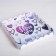 Cookie box, confectionery packaging with PVC lid, I love you, 21 x 21 x 3 cm
