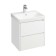 Tumbing under the Aquaton Skandi sink, 55 cm, white matte, white glossy