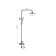The shower system "RMS" SUS124BL-009DK, tropical shower, stainless steel, black