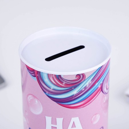 Piggy bank "On Pink Dream", 12 x 6.5 cm-4
