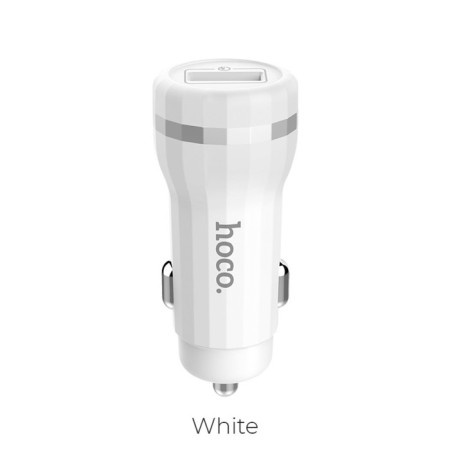 Hoco Z27A car charger, 1 USB, 18 watts, 3 A, white-10