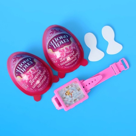 Cookies "Chocoprize XXL" with chocolate paste and toy, an egg-surplus egg, for girls, 30 g-3
