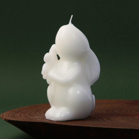 Candle -shaped “bunny”, without aroma, 5 x 5.5 x 9.5 cm.-1