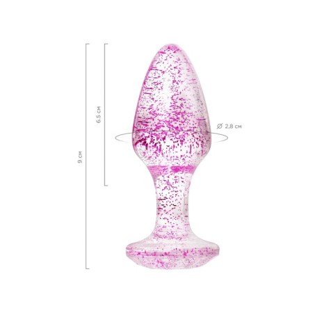 Toyfa anal plug, acrylic, purple color, 8 cm, D 2.8 cm-10