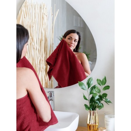 A set of terry towels Pomegranate, size 30x50 cm, 50x90 cm, 70x140 cm, red-10