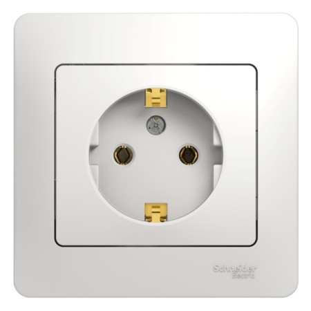 SE SE GLOSSA, 16 A, 250 V, built -in, with salary, IP20, white, GSL000142