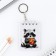 Key keychain notebook "Raccoon", 5.5 x 7.5 cm