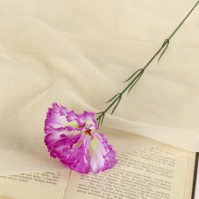 Цветы искусственные гвоздика 37 см, d-7см  сиреневый