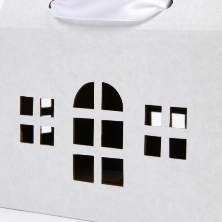 Folding box "House, White", 15 x 18 x 10 cm-3