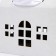 Folding box "House, White", 15 x 18 x 10 cm