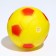 Brying toy "Ball Football" for dogs, 6.2 cm, yellow