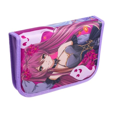 Penal 3 sections, tab inside, 140 x 210 x 40 mm, fabric, calligrata top block "Anime"-4