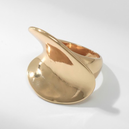 Ring Metal "Trend" wave, color gold, size 18-1
