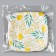 Plate plate disposable square "festive", mimosa, flowers, 16.5x16.5 cm