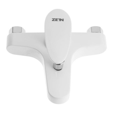 Bath mixer Zein Z3674, single-leaf, without shower set, ABS plastic, white-6