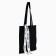 Shoper with vahue tape, 35x0.5x40 cm, black color