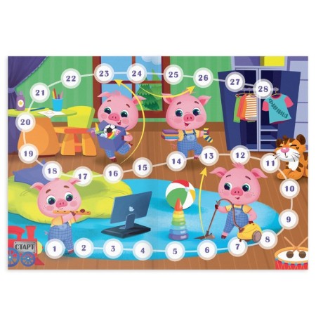 Board game "Tracker of pure habits", 5+-3