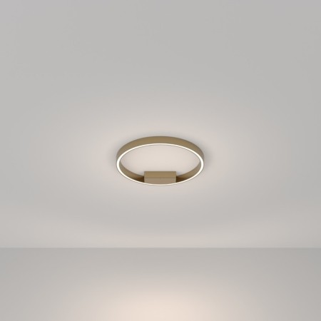 Ceiling Lamp Maytoni Mod058CL-L25BSK, LED, 24W, 40x40x3.5 cm, 1600lm, brass color-2