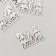Decor metal for creativity "You are my half" 1.8x2.5 cm