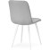 STULL OF A METALLARCASA RALF Metal/Velur, White/Gray 44x53x83 cm