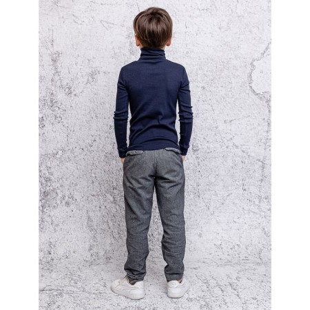 Turtleneck for a boy, height 140 cm, blue color-2