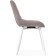 Stool on a chelsea metal -steamer spinning, metal/velor, white/latte 49x50x84 cm
