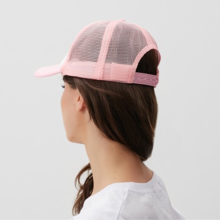 Baseball cap with minaku grid, light pink color, size 56-58-1