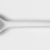 A set of plastic disposable tablespoons, 4 objects: fork, tablespoon, knife, teaspoon, 16.5 cm, white color
