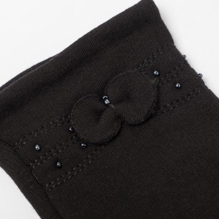 Gloves women's "bow", size 18, color black-3
