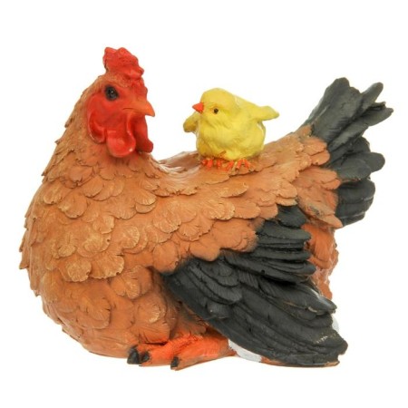 Garden figure "Chicken hen" 27x19x23cm-7