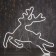 Neon figure "Flying Deer", 70 × 70 cm, 480 LED, 220 V, glow of white