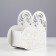 Kashpo wooden "Heart" 18x8.6x14 cm white