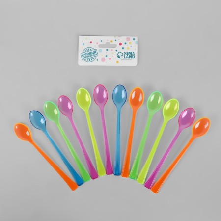 Tablespoons are plastic, in a set 12 pieces, mix colors-1