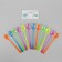 Tablespoons are plastic, in a set 12 pieces, mix colors