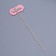 Topper Shild "Happy Birthday", pink 10x5 cm