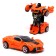 Inertial “sports car” robot, transforms in a collision, mixing color
