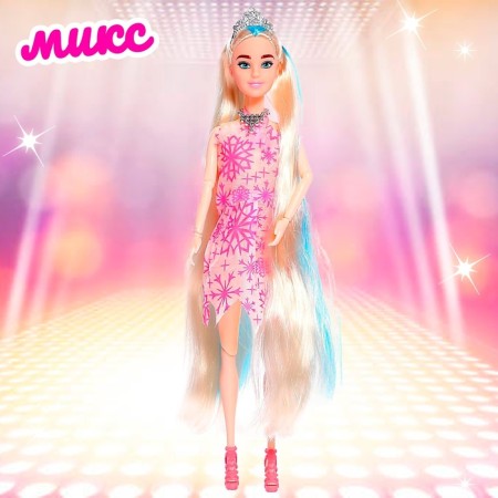 Carbonnic doll “Olya” in a dress, with accessories, mix-6