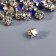 Crystal rhinestones in the DACs "Astra" 4 mm, 50 pcs/pack, silver/blue